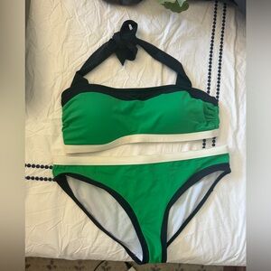 White green and blue bikini from boden